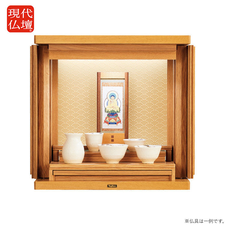 仏壇 ガラ ライト 青海波 高さ40cm | お仏壇のはせがわ公式通販