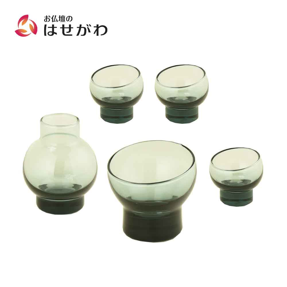 五具足 あんみつ インディゴ | お仏壇のはせがわ公式通販