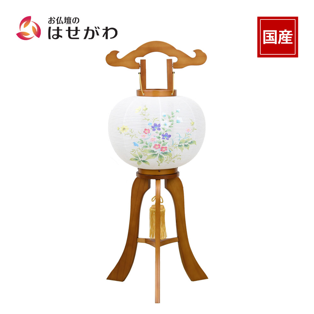 姫行灯 9号 風花 桔梗撫子秋桜 | お仏壇のはせがわ公式通販