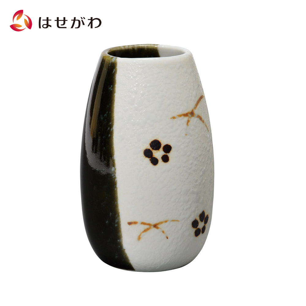 古都 花立 みかわち焼 緑釉 梅 | お仏壇のはせがわ公式通販