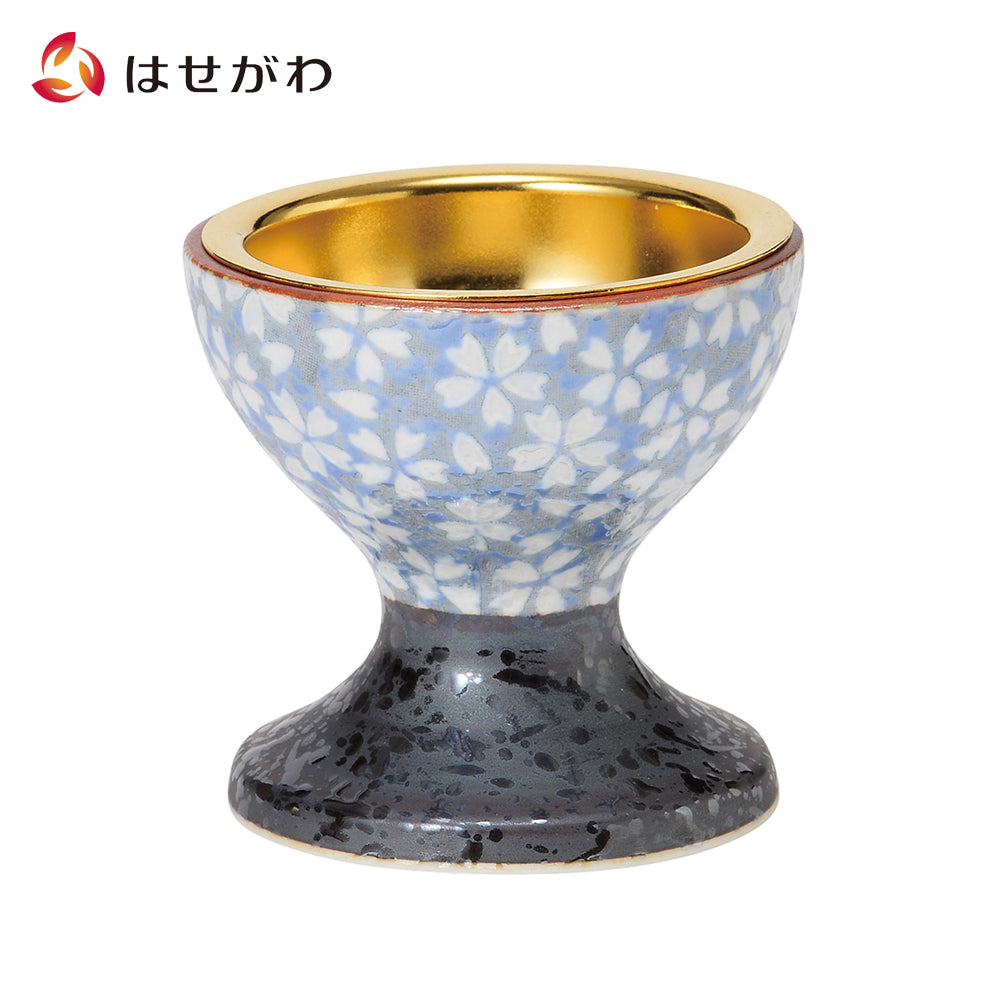 彩花 仏器 有田焼 桜小紋ブルー | お仏壇のはせがわ公式通販