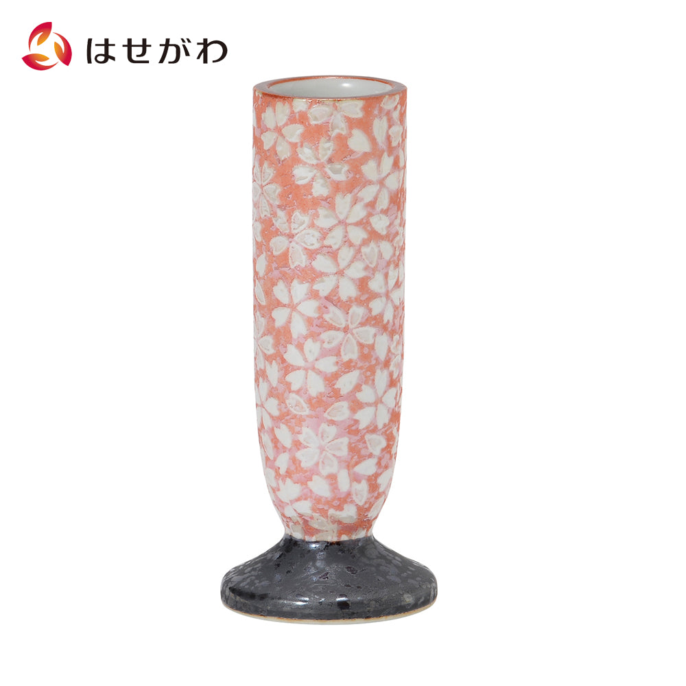 彩花 線香差し 有田焼 大 桜小紋 ピンク | お仏壇のはせがわ公式通販