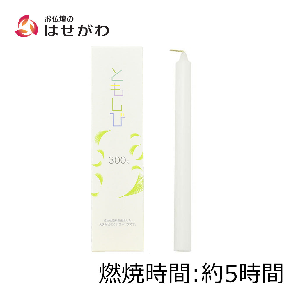 ローソク ともしび300 植物性 | お仏壇のはせがわ公式通販