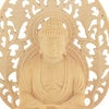仏像 座釈迦 白木 丸台 ２０ 特徴4