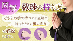 【図解】正しい数珠の持ち方、房の向きを解説します｜お仏壇のはせがわ