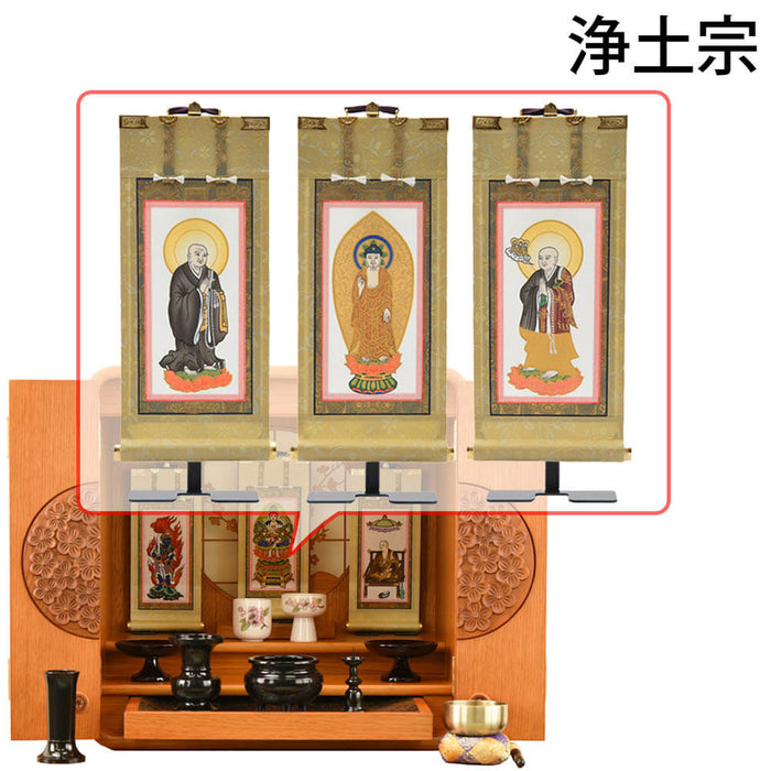 仏壇 花鞠 (はなまり) ナラライト H45cm 仏具セットC 特徴 15