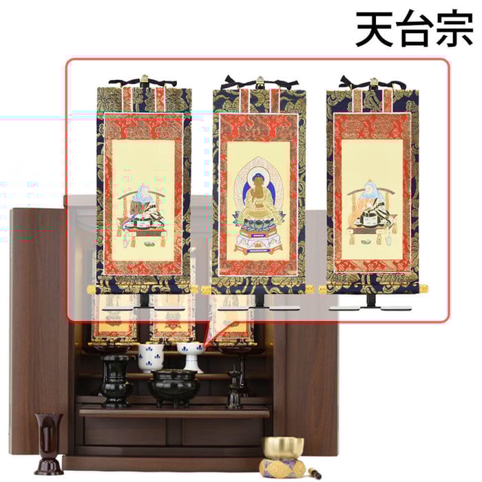 仏壇 アンサー ウォールナット調 H49cm 仏具セットC 特徴 15