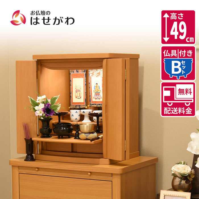 冬ギフト セ 仏壇 アンサー メープル調 高さ49cm 仏具セットB | お仏壇の その他