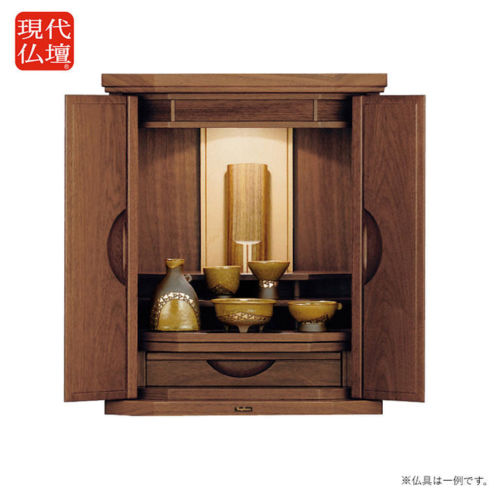 現代仏壇 ワルツ ウォールナット 高さ48cm 特徴1