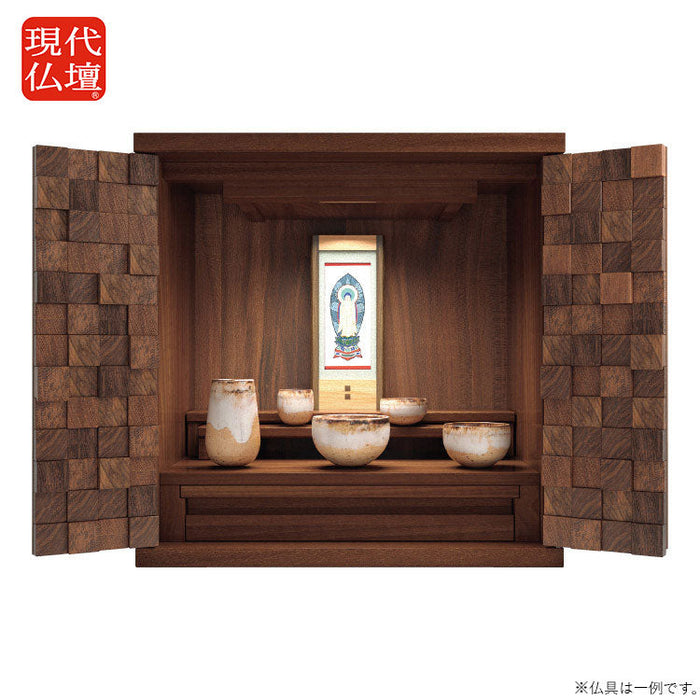 現代仏壇 ショコラ ウォールナット 高さ41cm 特徴1