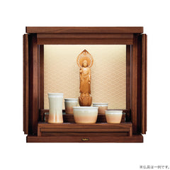 仏壇 ガラ ダーク 青海波 高さ40cm