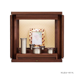 仏壇 ガラ ダーク 麻の葉 高さ40cm