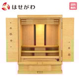 仏壇 【WEB限定】悠花 桜柄入 タモ H55cm 特徴 1