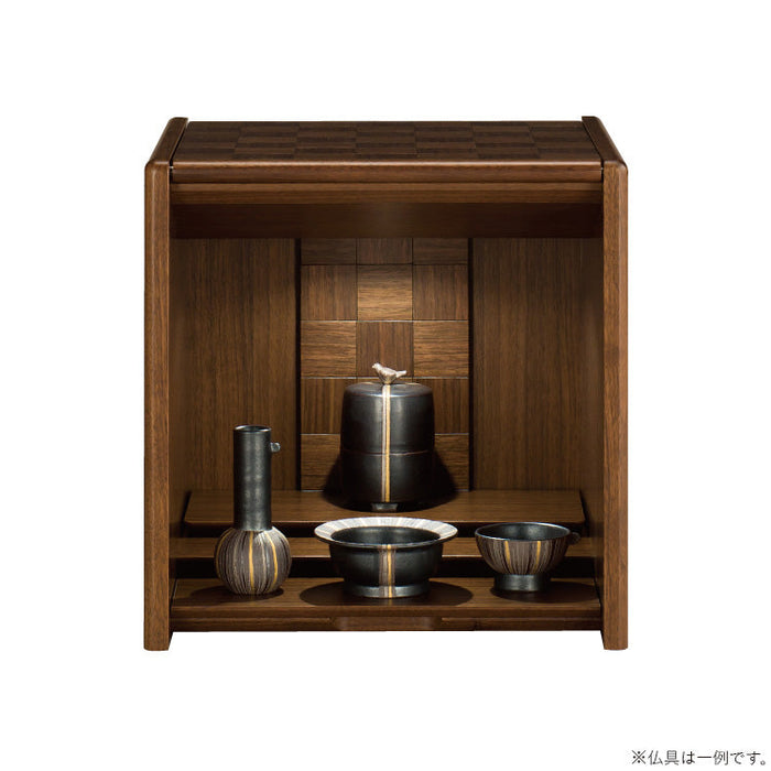 仏壇 キューボ ウォールナット 高さ35cm