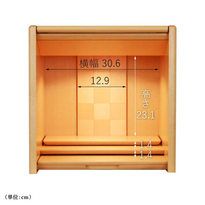 現代仏壇 キューボ メープル 高さ35cm 特徴 3