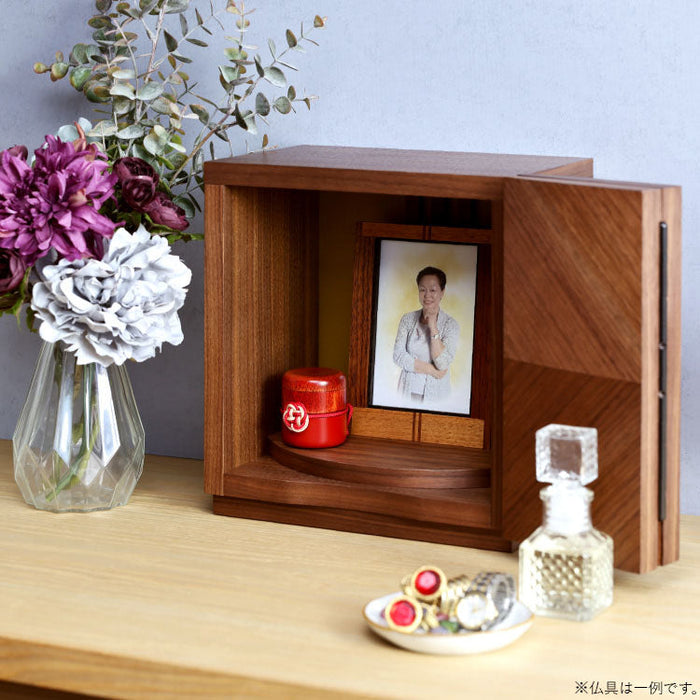 仏壇 ペタル ウォールナット 高さ24cm