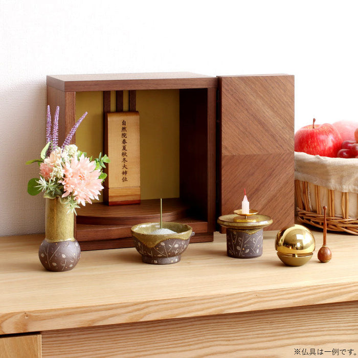 仏壇 ペタル ウォールナット 高さ24cm