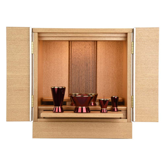 仏壇 シュシュⅢ タモライト 高さ40cm カイラ具足セット