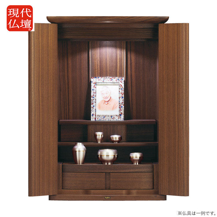 現代仏壇 ミモザ2 ウォールナット 高さ75cm 特徴1