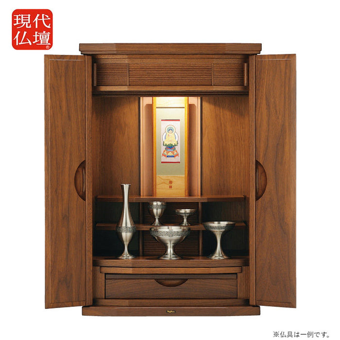 現代仏壇 ワルツ ウォールナット 高さ72cm 特徴1