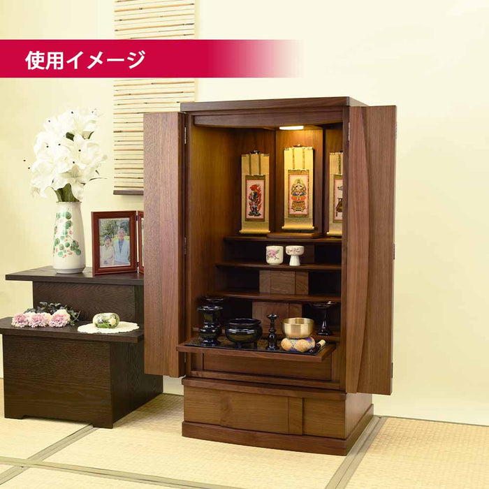 仏壇 Connect2 プラス ウォールナット 高さ100cm 仏具セットA 特徴 3