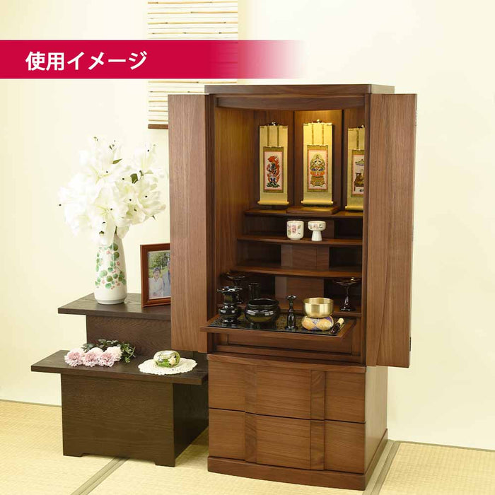 仏壇 Connect2 プラス ウォールナット 高さ120cm 仏具セットA 特徴 3