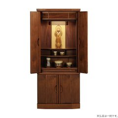 仏壇 メヌエット ウォールナット 高さ128cm