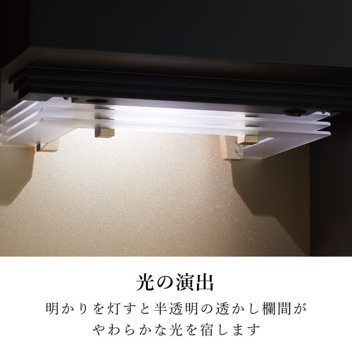 仏壇 黒龍 高さ131cm