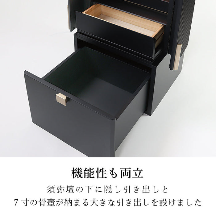 仏壇 黒龍 高さ131cm