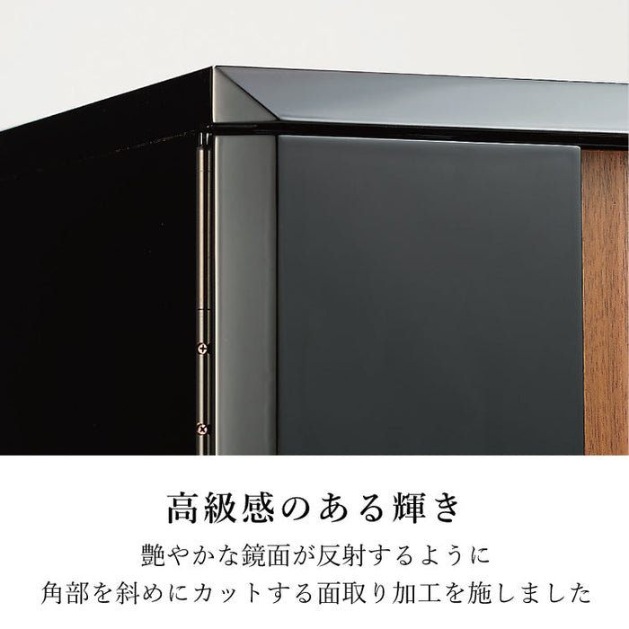 仏壇 エンブレム ブラック 高さ120cm