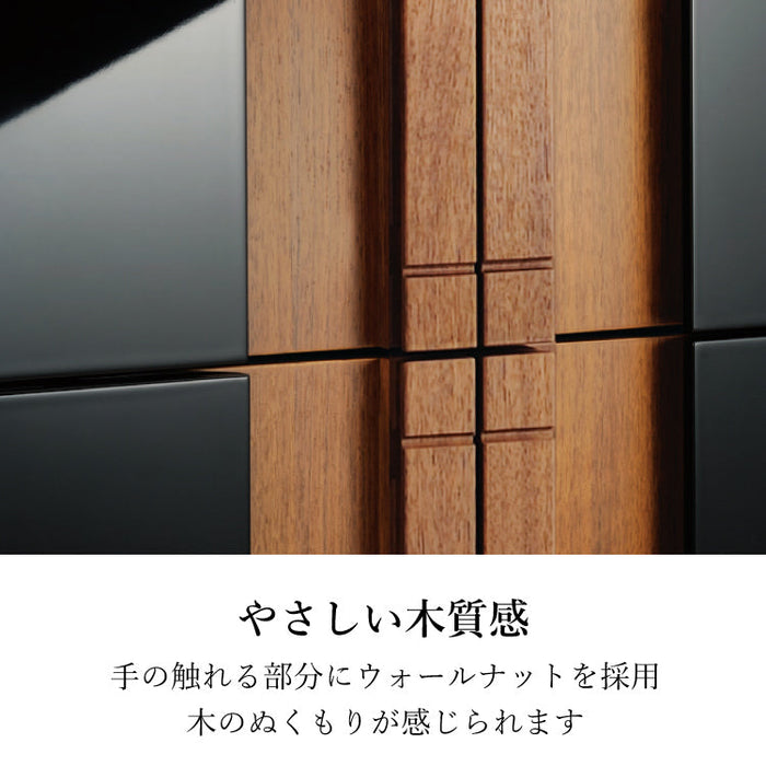 仏壇 エンブレム ブラック 高さ120cm