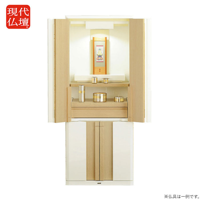 現代仏壇 エンブレム ホワイト 高さ120cm 特徴1