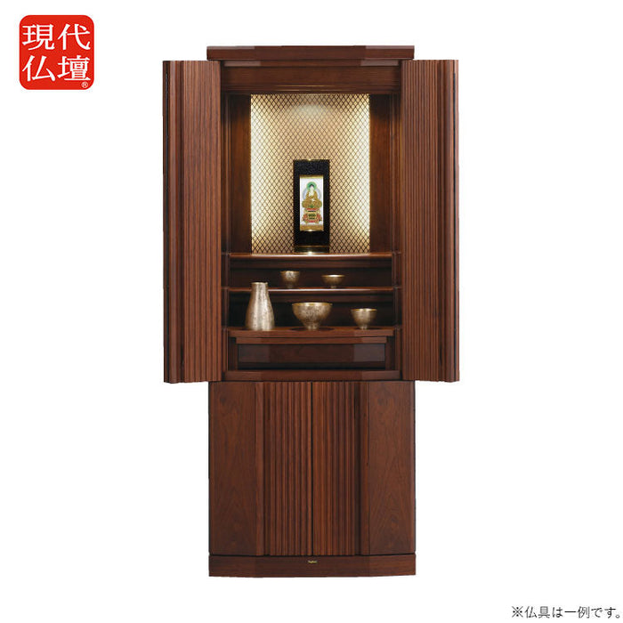 現代仏壇 バラード ウォールナット 高さ129cm 特徴1