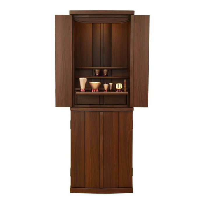 仏壇 アンサー ウォールナット調 H120cm カイラ具足・リンセット 特徴 15