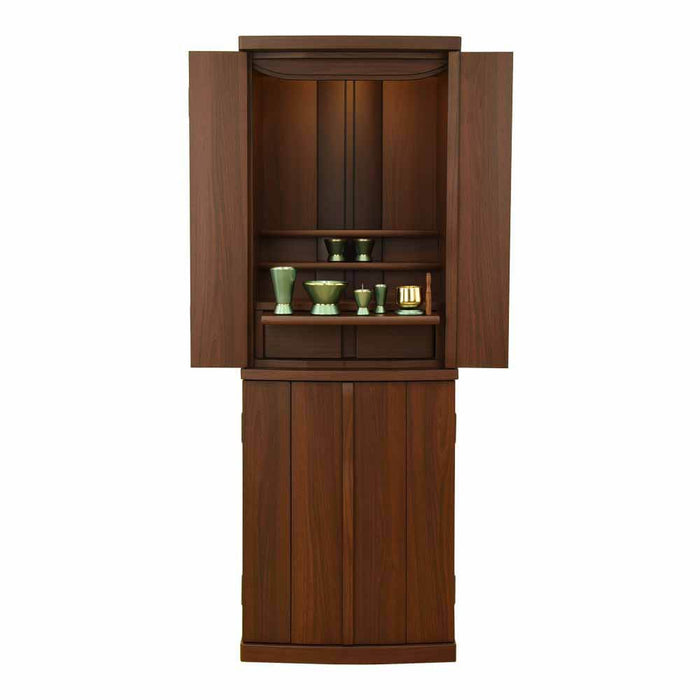 仏壇 アンサー ウォールナット調 H120cm カイラ具足・リンセット 特徴 17