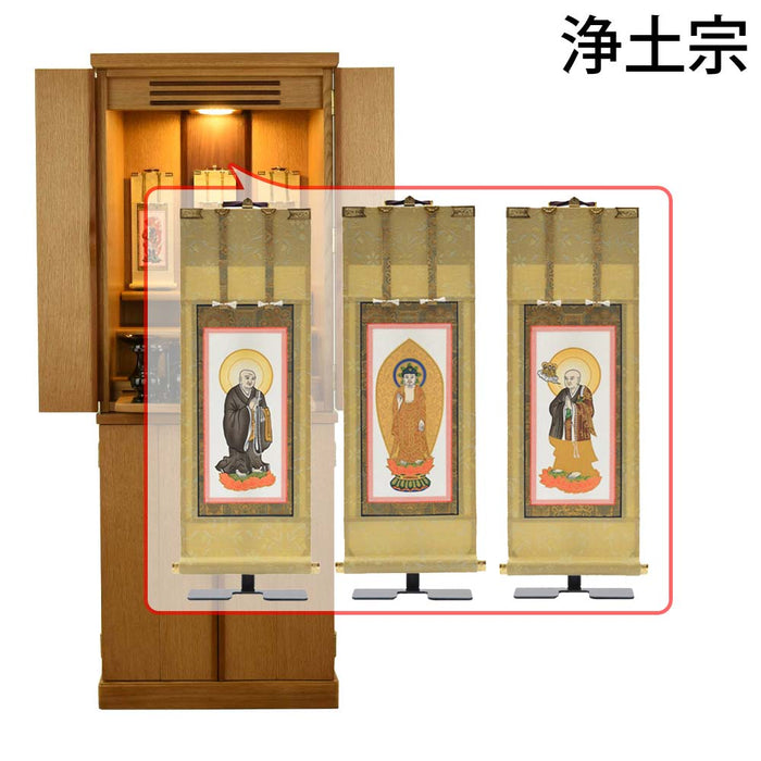 仏壇 願3 (ねがい) ナチュラル 高さ131cm 仏具セットC 特徴 20