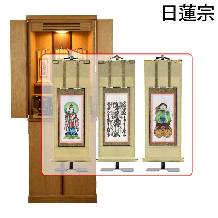 仏壇 願3 (ねがい) ナチュラル 高さ131cm 仏具セットC 特徴 25