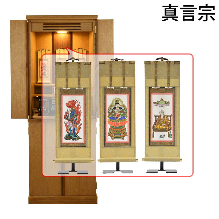 仏壇 願3 (ねがい) ナチュラル 高さ131cm 仏具セットC 特徴 19