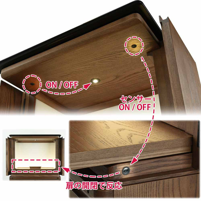 仏壇 TEN タモ 高さ130cm