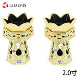 仏具 供笥(くげ) 六角総金 唐草彩色総透し 2.0寸 特徴 1