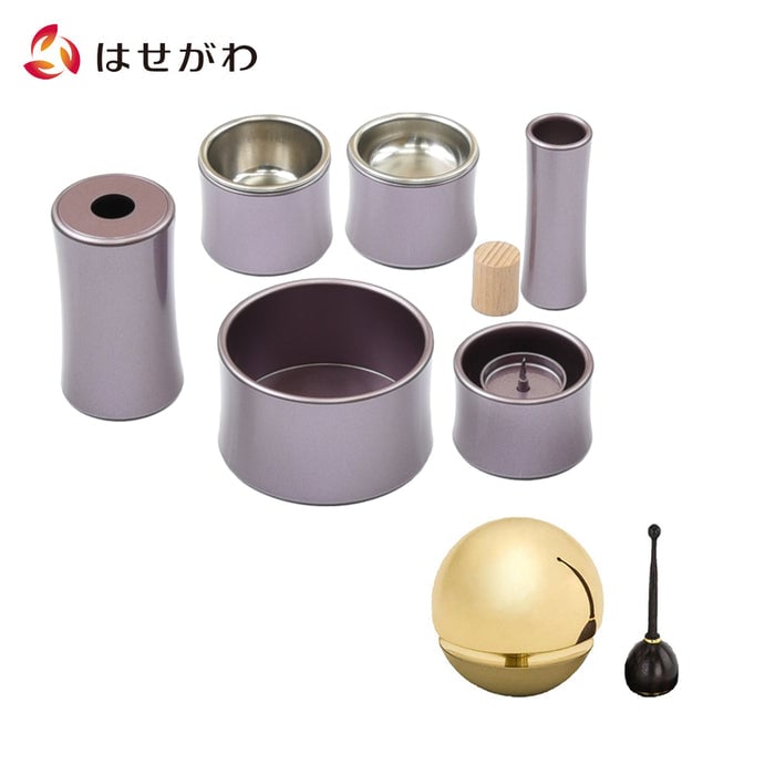仏具 具足 クルール 紫 たまゆらリン 黒檀セット 特徴 1