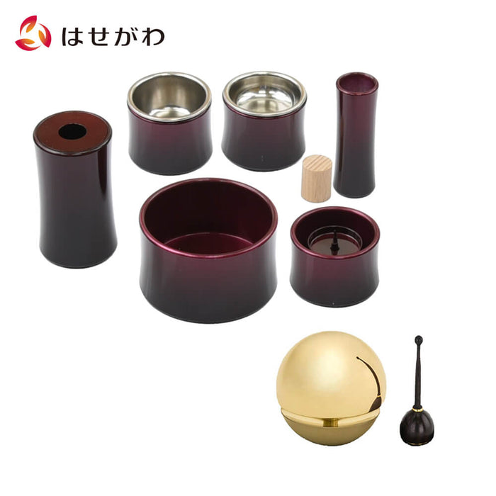 仏具 具足 クルール ワイングラデ たまゆらリン 黒檀セット 特徴 1