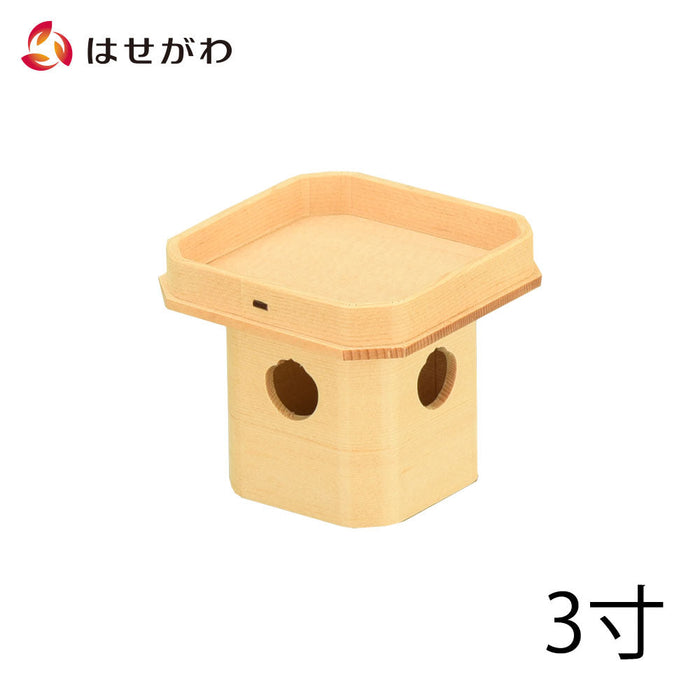 神棚 神具 三宝 桧 柾目 3.0寸 特徴 1