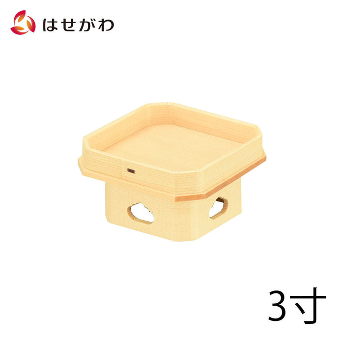 神棚 神具 遠山三宝 桧 柾目 3.0寸 特徴 1