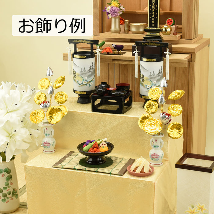 盆提灯 霊前灯 はなごろも 山水 対小 特徴 5