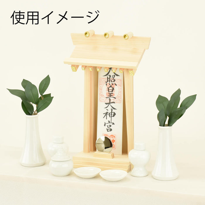 神棚・神具 お札立て 神鏡付 棟持柱付き 神具セット 特徴 4