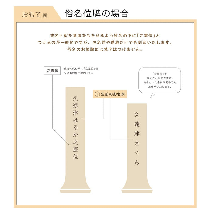 位牌・過去帳 切り株みたいなツリー位牌 特徴 18