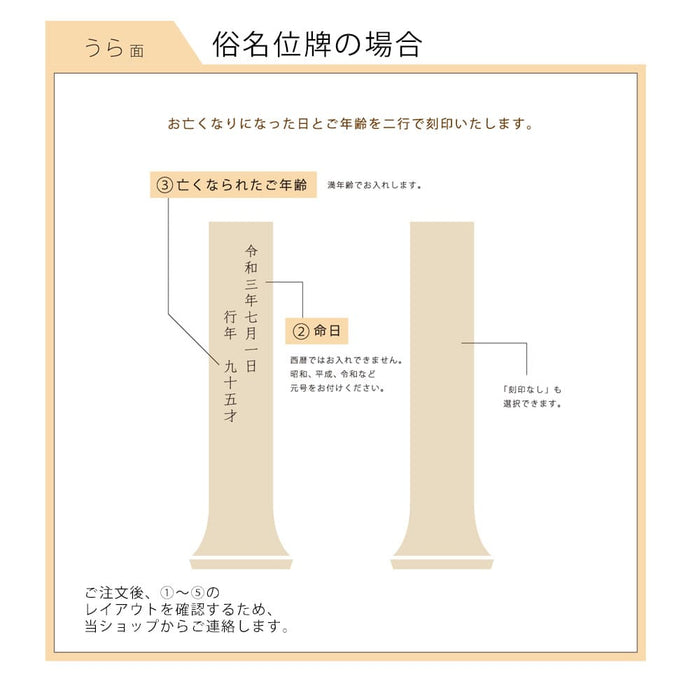 位牌・過去帳 切り株みたいなツリー位牌 特徴 17