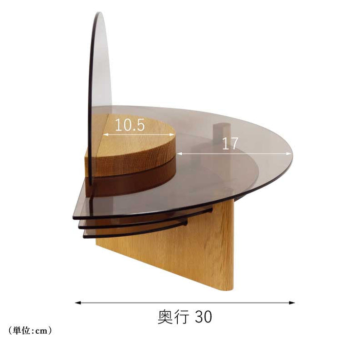 現代仏具 クリスタルステージ ナラ 高さ36cm 特徴 3