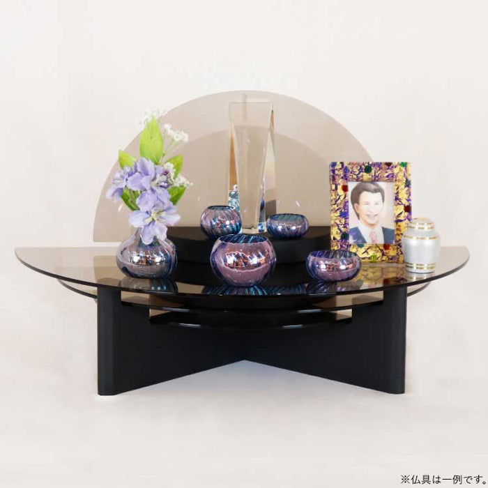 現代仏具 クリスタルステージ ブロンズガラス 高さ36cm 特徴 7